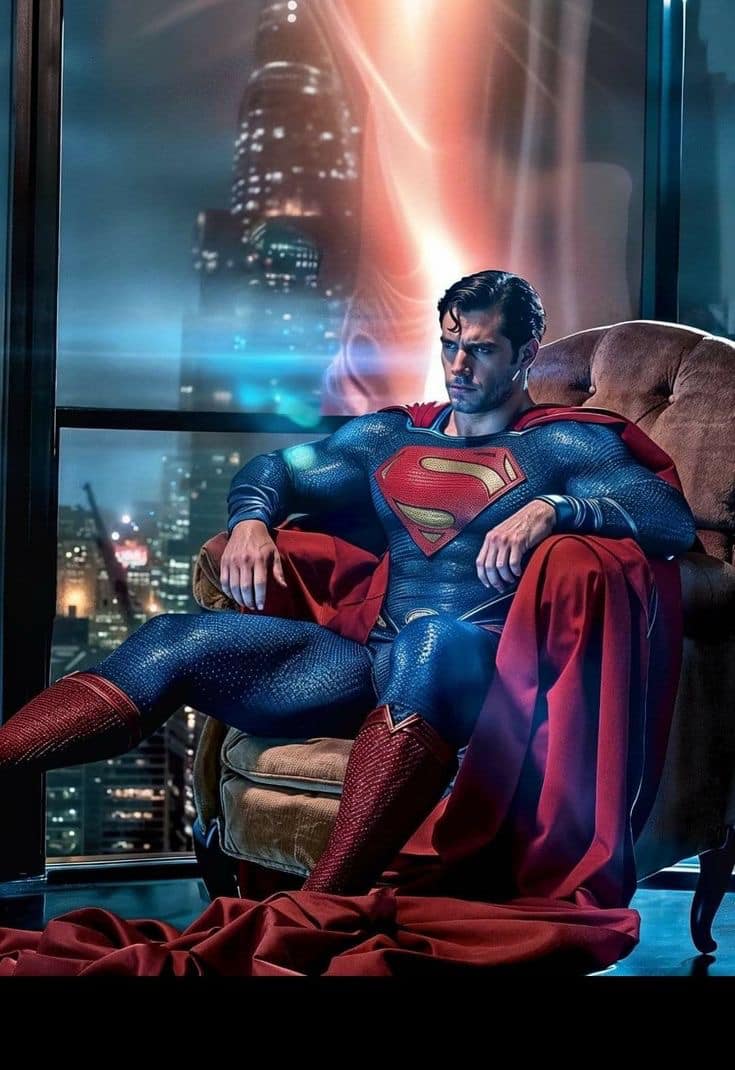 Superman Portrait Cityscape (2) Jigsaw Puzzle