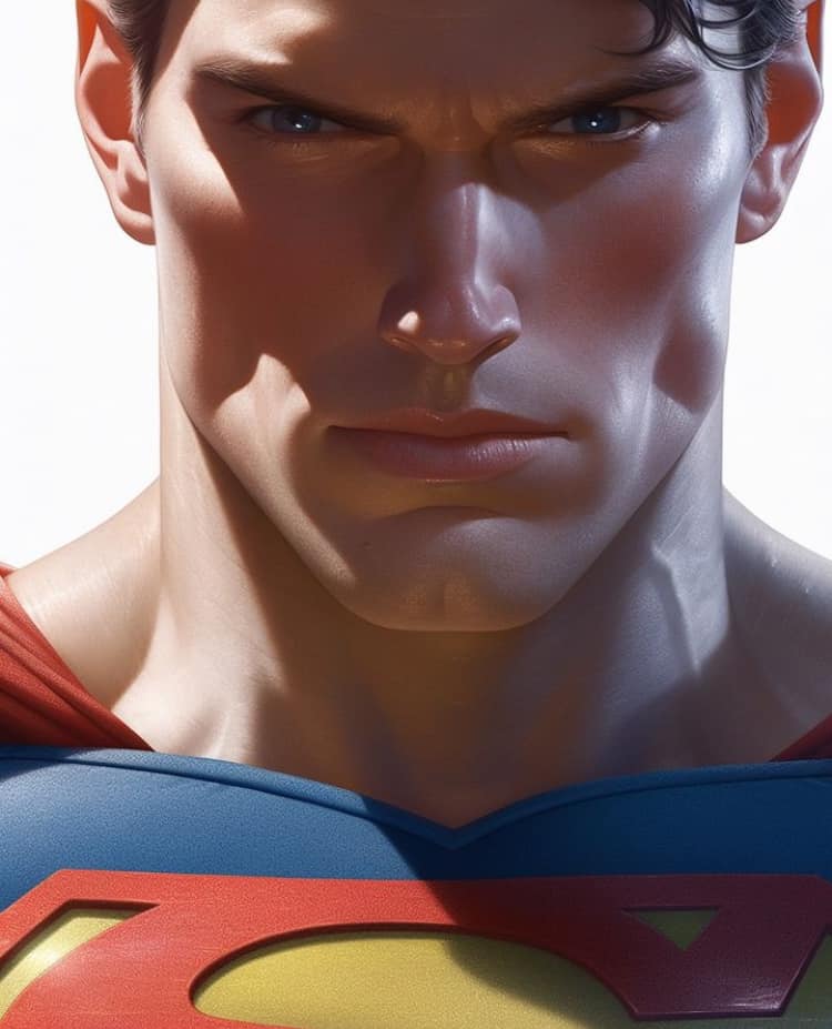 Superman Portrait Closeup (3) Jigsaw Puzzle
