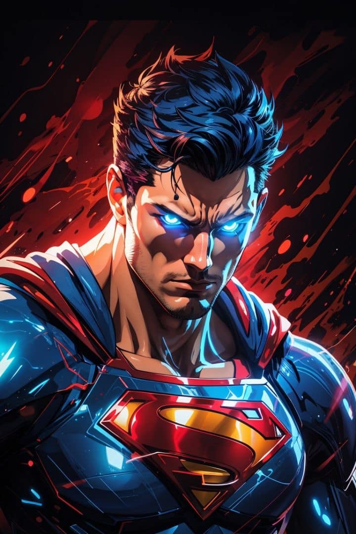 Superman Portrait Dramatic Lighting Jigsaw Puzzle