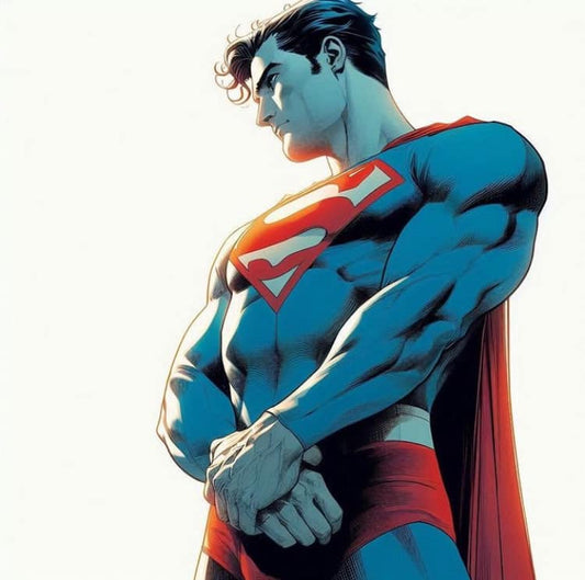 Superman Portrait Heroic Pose (2) Print Poster