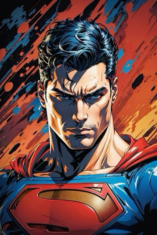 Superman Portrait Heroic (4) Print Poster