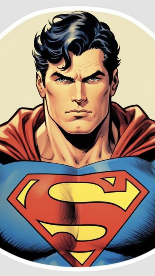 Superman Portrait Illustration Print Poster