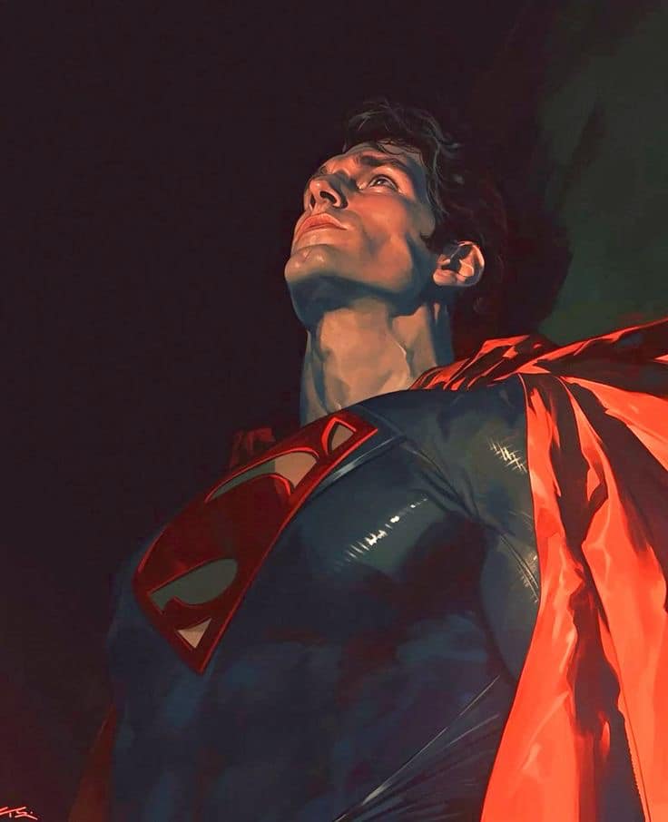 Superman Portrait Low Angle Jigsaw Puzzle