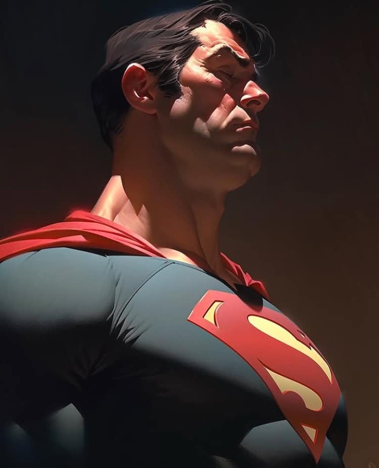 Superman Portrait Profile Jigsaw Puzzle