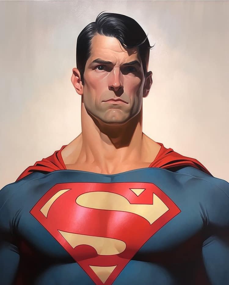 Superman Portrait (2) Jigsaw Puzzle