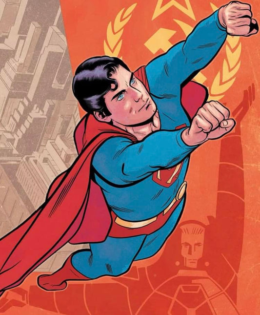 Superman Red Soviet Artwork Print Poster