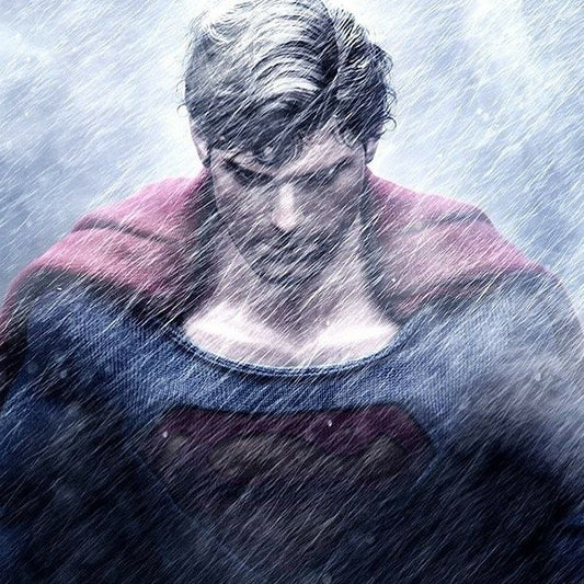 Superman Stormy Heroic Print Poster
