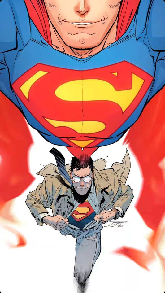 Superman Transforming Identity Print Poster