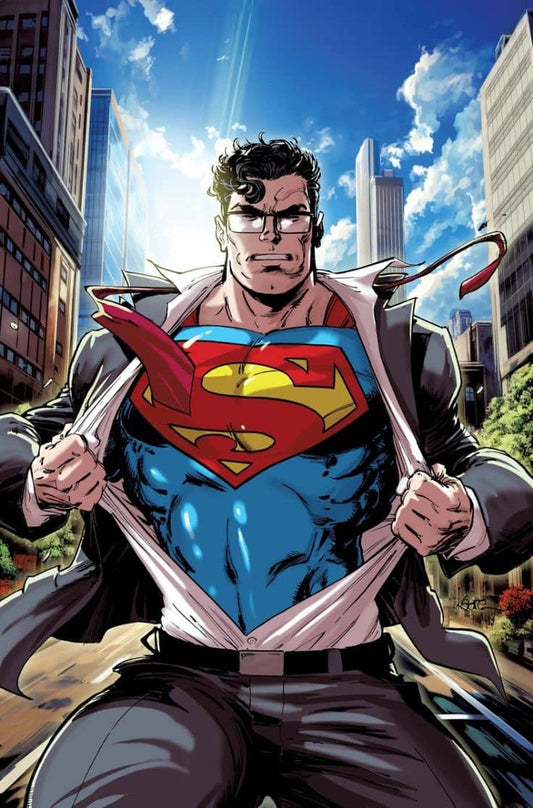 Superman Unveiling Urban Scene Print Poster