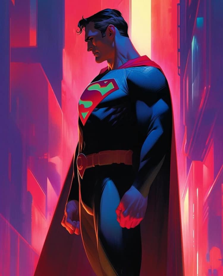 Superman Urban Portrait Jigsaw Puzzle