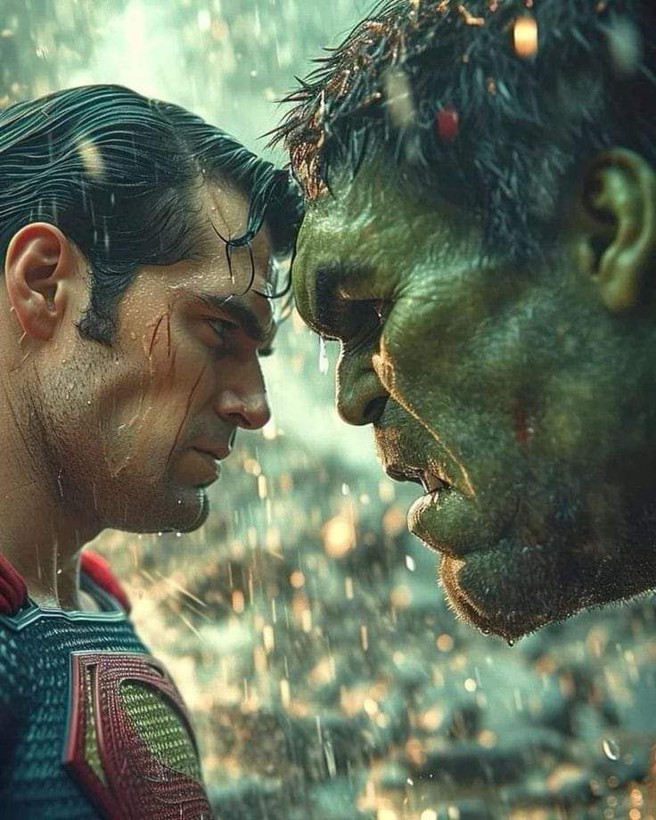Superman Vs Hulk Faceoff Jigsaw Puzzle