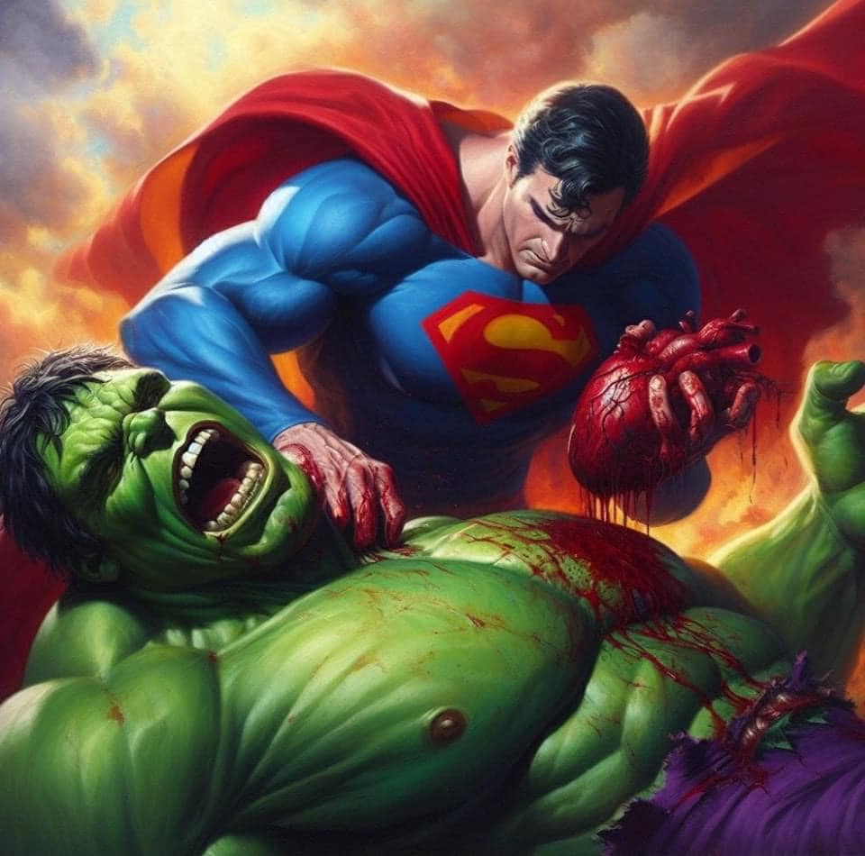 Superman Vs Hulk Showdown (2) Jigsaw Puzzle