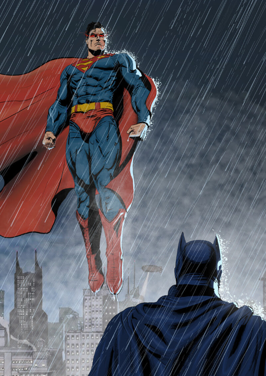 Superman And Batman 3741 Print Poster