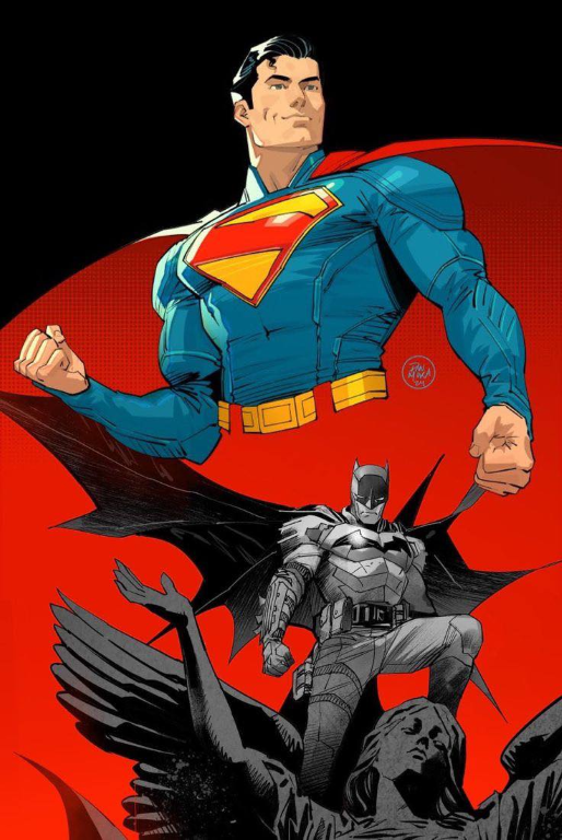 Superman Batman 1234 Print Poster