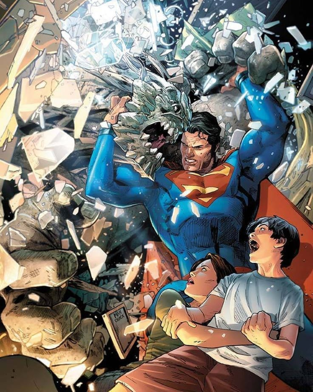 Superman Breaking Through Wall 695 Print Poster