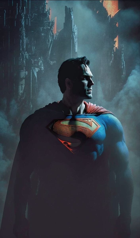 Superman Dark Moody Brooding 02 Print Poster