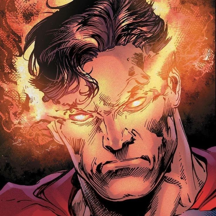Superman Flame Eyes 01 Jigsaw Puzzle