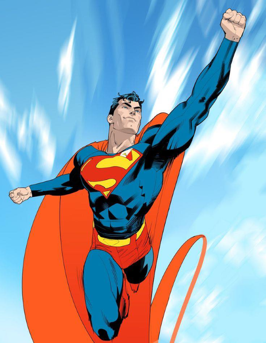 Superman Flying Pose 834 Print Poster