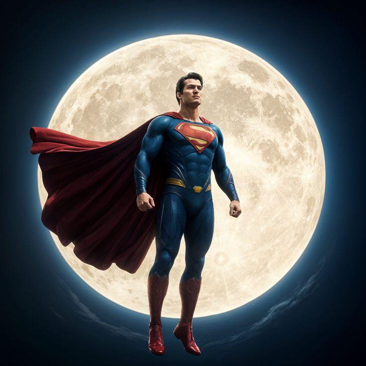 Superman Full Moon 8539 Print Poster