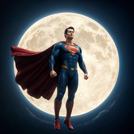 Superman Full Moon 8539 Print Poster