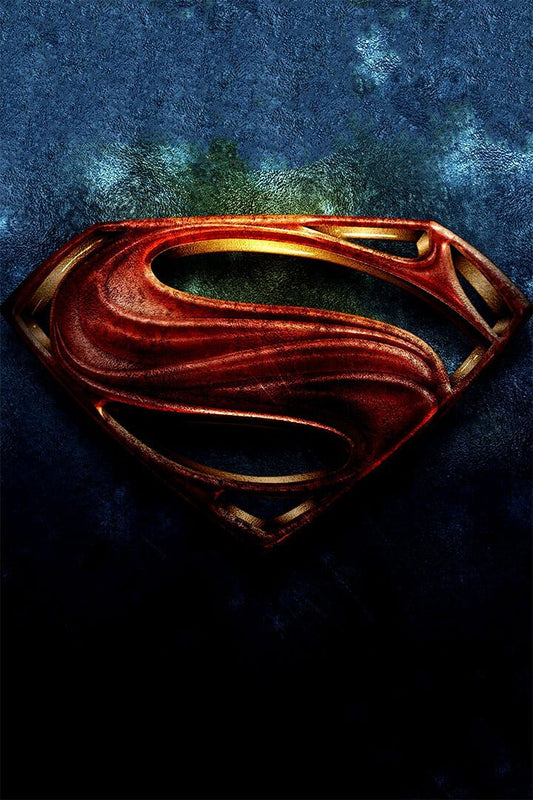 Superman Logo Tv Comics Icon Painting Print Jigsaw Puzzle