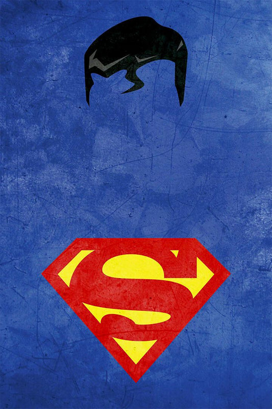 Superman Logo Tv Comics Symbol Icon Print Jigsaw Puzzle