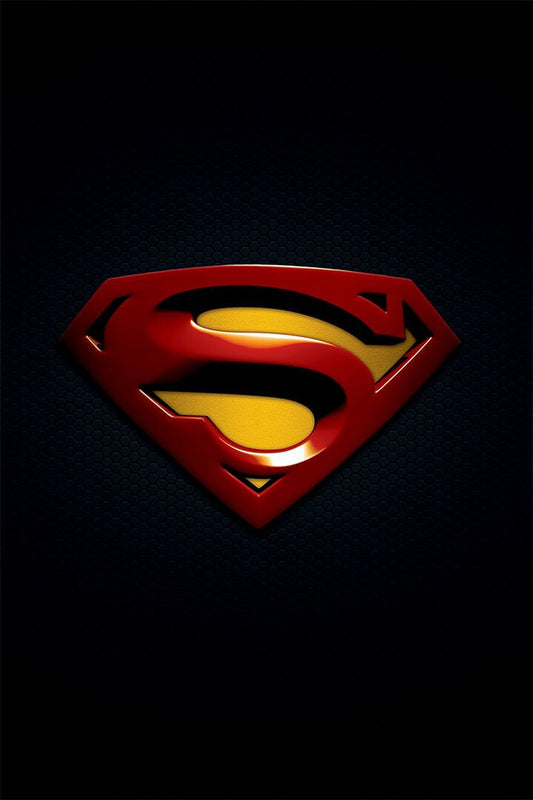 Superman Logo Tv Comics Symbol Painting Print Jigsaw Puzzle