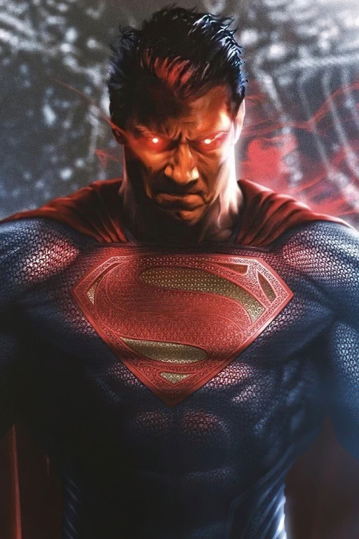 Superman Red Eyes 898 Print Poster