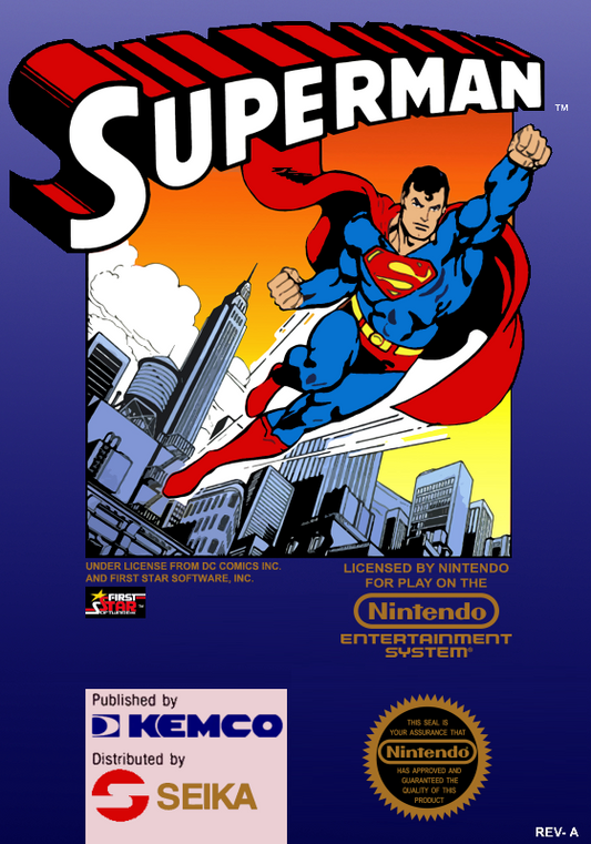 Superman (Usa) Nes Print Poster
