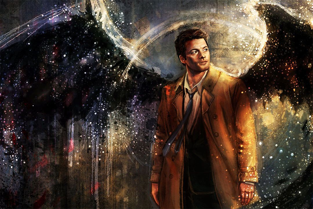 Supernatural Movie Castiel Character Painting Jigsaw Puzzle