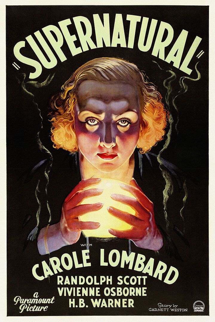Supernatural Movie Drama Carole Lombard 1933 Vintage Style Jigsaw Puzzle