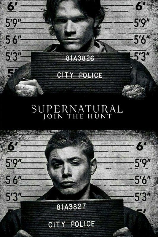 Supernatural Mugshot Dean And Sam Wincheste Jigsaw Puzzle