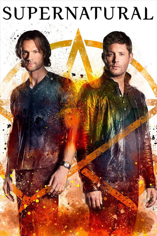 Supernatural Mugshot Dean And Sam Winchester Wall Art Home Decor Poster