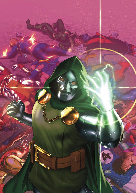 Supervillain Showdown Doom Vs Heroes Print Poster