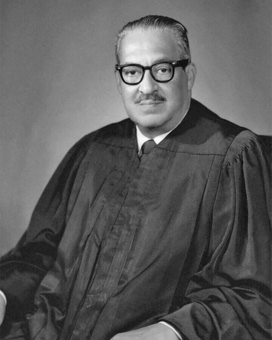Supreme Court Judge Thurgood Marshall Glossy Magnet Naacp Print