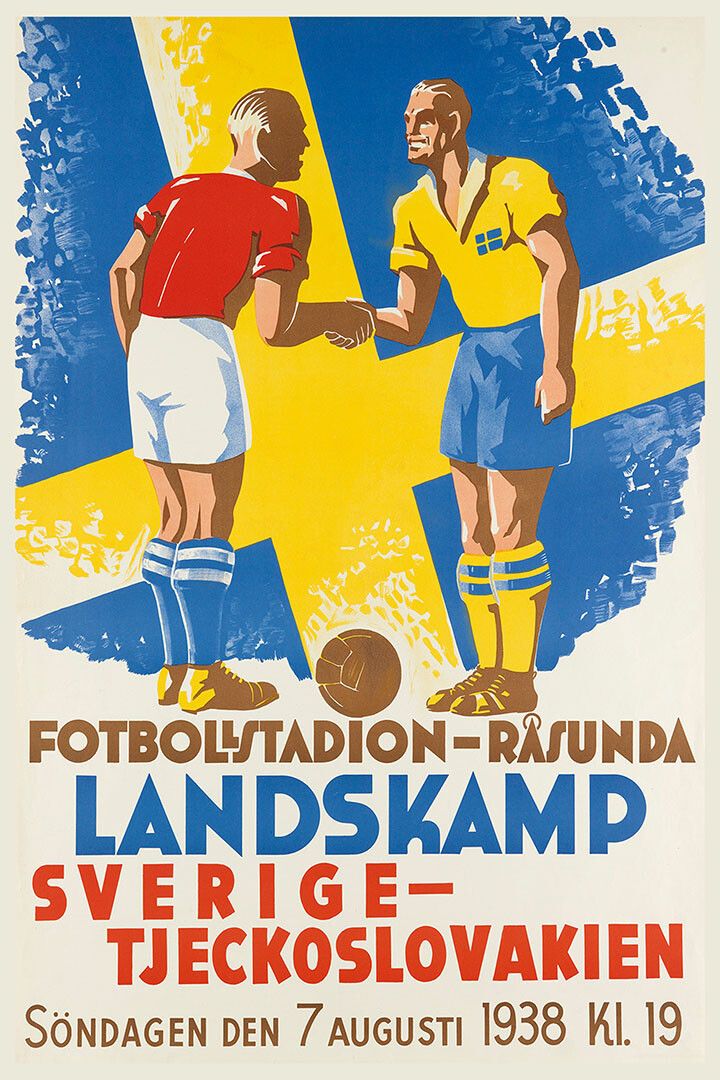 Sweden Czechoslovakia International Match Football Stadium Jigsaw Puzzle