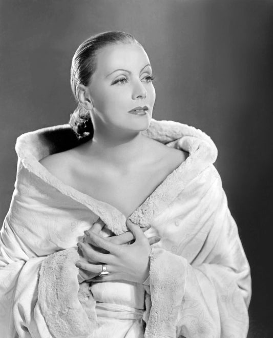 Swedish American Actress Greta Garbo Portrait Picture Keychain Print