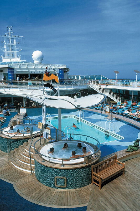 Swimming Pool On Cruise Ship Watercraft Print Jigsaw Puzzle