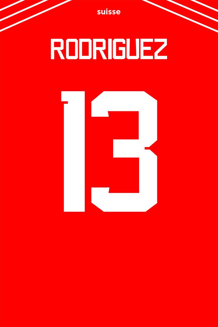 Switzerland 13 Ricardo Rodriguez World Soccer Championship Jigsaw Puzzle