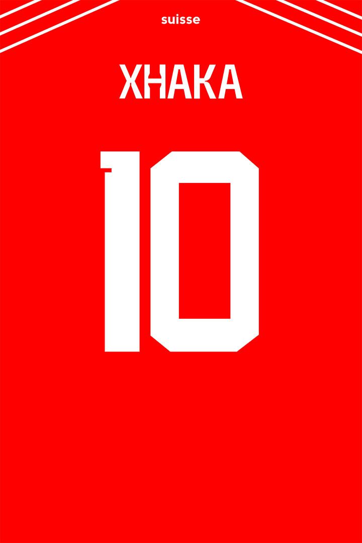 Switzerland #10 Granit Xhaka World Soccer Championship Jigsaw Puzzle