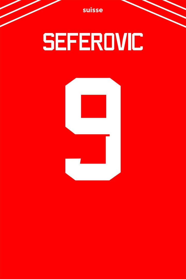 Switzerland #9 Haris Seferovic World Soccer Championship Jigsaw Puzzle