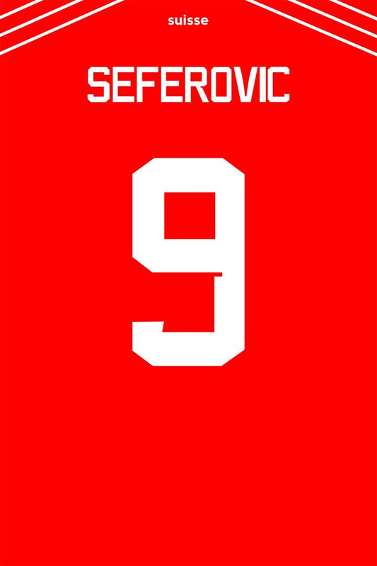 Switzerland #9 Haris Seferovic World Soccer Championship Jigsaw Puzzle