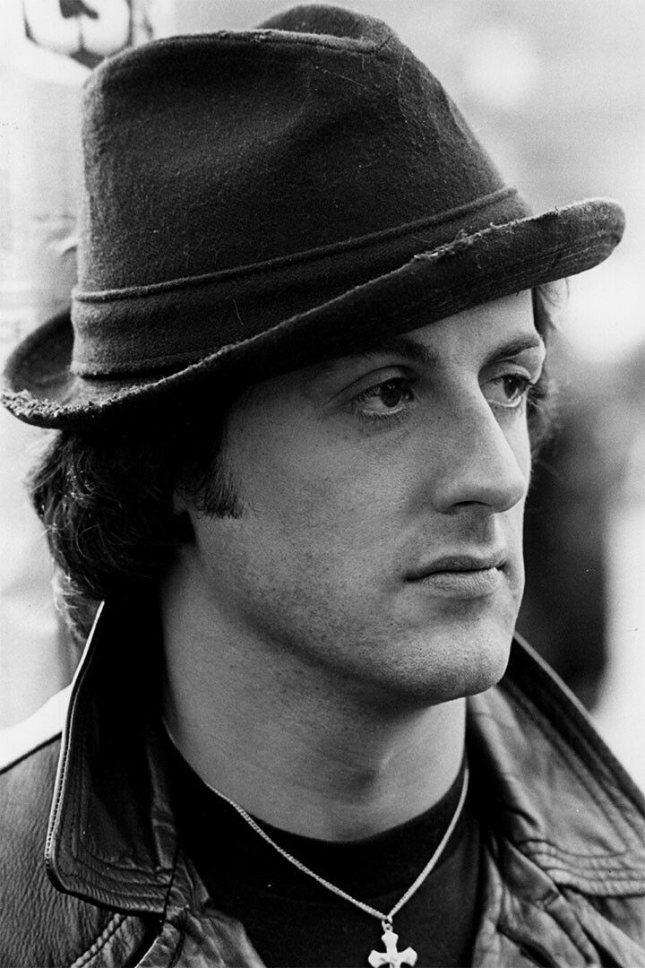 Sylvester Stallone Hat Jigsaw Puzzle Actor Black White Wall Home Decor Jigsaw Puzzle