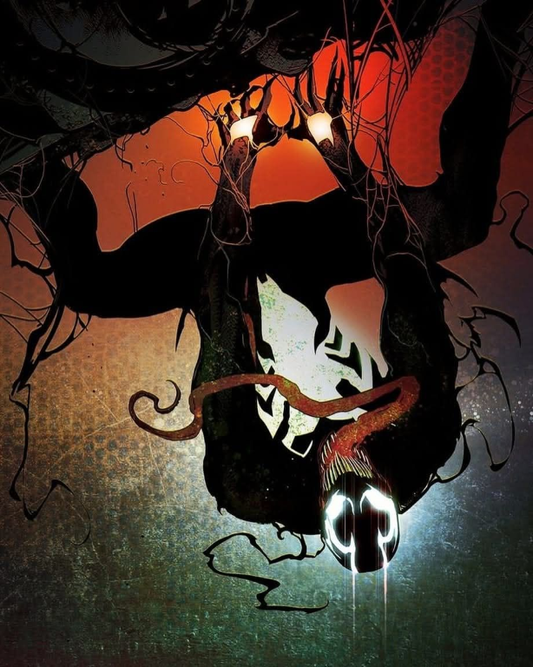 Symbiote Spider Hanging Pose 9241 Print Poster
