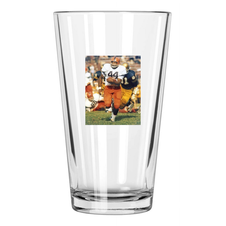 Syracuse Floyd Little Photo Football College Hof 83 2 Pint Beer Drinking Glass