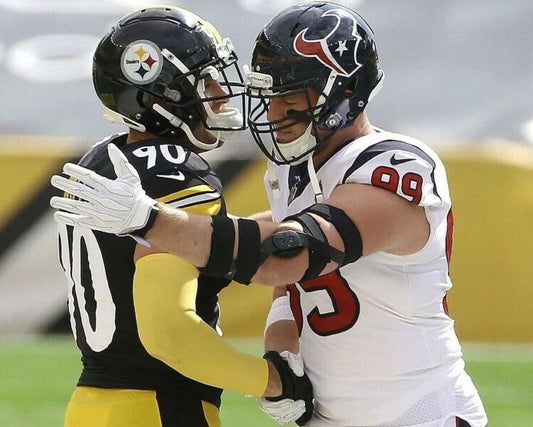 T.J. Watt & J.J. Watt Keychain Pittsburgh Steelers Texans Picture Nfl Football