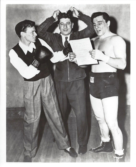 Tami Mauriello Al Silvani & Frank Sinatra Photo Boxing Picture
