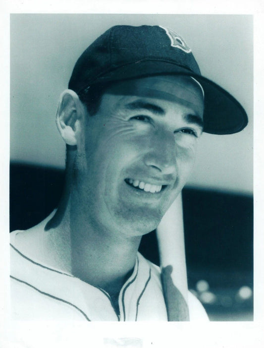Ted Williams Keychain Boston Red Sox Mlb Baseball Picture Close Up Bw