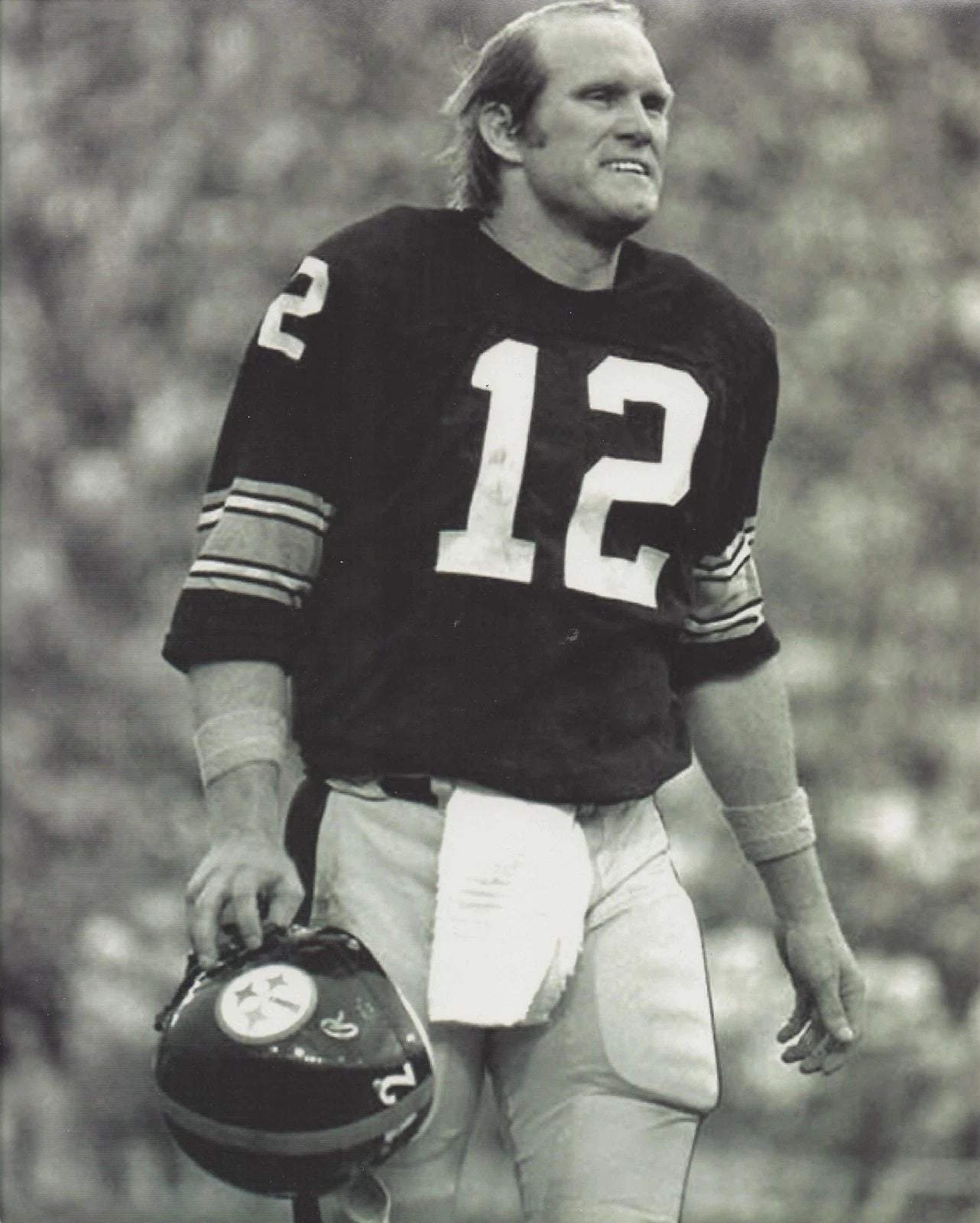 Terry Bradshaw Photo Pittsburgh Steelers Nfl Football Bw 300 Piece Jigsaw Puzzle