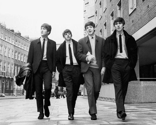 The Beatles Glossy Magnet John Lennon, Paul Mccartney, Ringo Starr Print